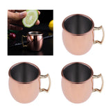 Maxbell 3 Pcs Mini Moscow Cup Beverage Drinking 60ml Coffee Cocktail Wine Mug Gift