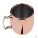 Maxbell 3 Pcs Mini Moscow Cup Beverage Drinking 60ml Coffee Cocktail Wine Mug Gift
