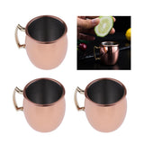 Maxbell 3 Pcs Mini Moscow Cup Beverage Drinking 60ml Coffee Cocktail Wine Mug Gift