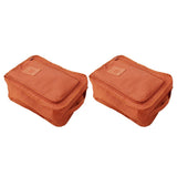 Maxbell 2pcs Household / Travel Outdoor Shoes Pouch Storage Organizer Bag Box Orange