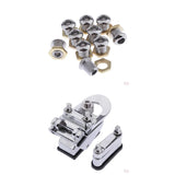 Maxbell 2pcs Drum Strainer 20x Drum Air Vent w/ Gasket Nut Tom Snare Drum Accs Parts