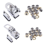 Maxbell 2pcs Drum Strainer 20x Drum Air Vent w/ Gasket Nut Tom Snare Drum Accs Parts