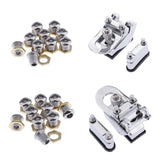 Maxbell 2pcs Drum Strainer 20x Drum Air Vent w/ Gasket Nut Tom Snare Drum Accs Parts