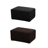 Maxbell 2Color Jacquard Storage Ottoman Cover Footstool Slipcover Protector