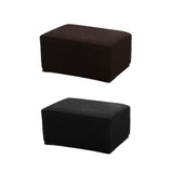 Maxbell 2Color Jacquard Storage Ottoman Cover Footstool Slipcover Protector