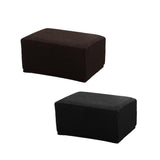 Maxbell 2Color Jacquard Storage Ottoman Cover Footstool Slipcover Protector