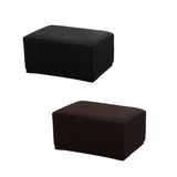 Maxbell 2Color Jacquard Storage Ottoman Cover Footstool Slipcover Protector