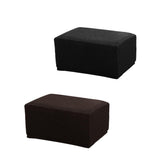 Maxbell 2Color Jacquard Storage Ottoman Cover Footstool Slipcover Protector