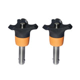 Maxbell 2xStainless Quick Release Ball Lock Pin Tighten Plug Pin Dia 6mm 50mm