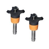 Maxbell 2xStainless Quick Release Ball Lock Pin Tighten Plug Pin Dia 6mm 50mm