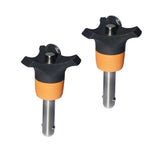 Maxbell 2xStainless Quick Release Ball Lock Pin Tighten Plug Pin Dia 6mm 50mm