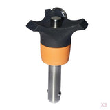 Maxbell 3xStainless Quick Release Ball Lock Pin Tighten Plug Pin Dia 6mm 50mm
