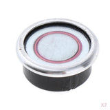 Maxbell 2xMicro Dynamic Microphone Cartridge Capsule Head 0.79in Dia for Microphone
