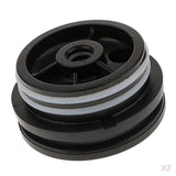 Maxbell 2x End Cap with 2 O Rings For 4" Membrane Housing Ro Water Treatment Parts