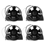 4x 12V 3" In-Line Bilge Blower Fan Marine RV Cabin Engine Ventilation 145CFM