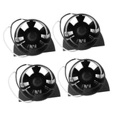 4x 12V 3" In-Line Bilge Blower Fan Marine RV Cabin Engine Ventilation 145CFM