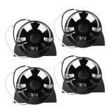 4x 12V 3" In-Line Bilge Blower Fan Marine RV Cabin Engine Ventilation 145CFM