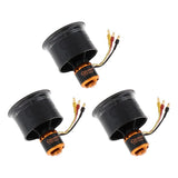 3pc 50mm Duct Fan 12 Blade Brushless Motor for RC Jet Airplane Accessory CCW