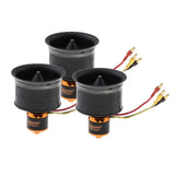 3pc 50mm Duct Fan 12 Blade Brushless Motor for RC Jet Airplane Accessory CCW