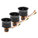3pc 50mm Duct Fan 12 Blade Brushless Motor for RC Jet Airplane Accessory CCW