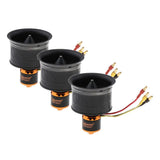 3pc 50mm Duct Fan 12 Blade Brushless Motor for RC Jet Airplane Accessory CCW