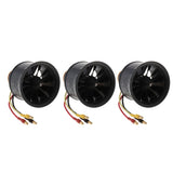3pc 50mm Duct Fan 12 Blade Brushless Motor for RC Jet Airplane Accessory CW
