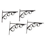 Maxbell 2x L Shaped Wall Mounted Shelf Bracket Metal Hanging Holder 20x15cm