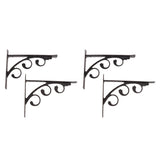 Maxbell 2x L Shaped Wall Mounted Shelf Bracket Metal Hanging Holder 20x15cm