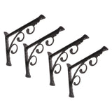 Maxbell 2x L Shaped Wall Mounted Shelf Bracket Metal Hanging Holder 20x15cm