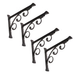 Maxbell 2x L Shaped Wall Mounted Shelf Bracket Metal Hanging Holder 20x15cm