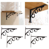 Maxbell 2x L Shaped Wall Mounted Shelf Bracket Metal Hanging Holder 20x15cm