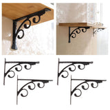 Maxbell 2x L Shaped Wall Mounted Shelf Bracket Metal Hanging Holder 20x15cm