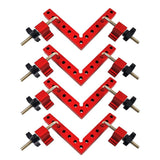 4pcs Aluminium Alloy 90 Degree Positioning Squares Right Angle Clamp 140mm