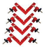 4pcs Aluminium Alloy 90 Degree Positioning Squares Right Angle Clamp 140mm