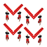 4pcs Aluminium Alloy 90 Degree Positioning Squares Right Angle Clamp 140mm