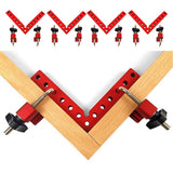 4pcs Aluminium Alloy 90 Degree Positioning Squares Right Angle Clamp 140mm