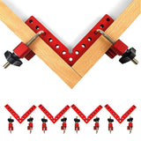 4pcs Aluminium Alloy 90 Degree Positioning Squares Right Angle Clamp 140mm