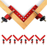 4pcs Aluminium Alloy 90 Degree Positioning Squares Right Angle Clamp 140mm
