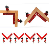 4pcs Aluminium Alloy 90 Degree Positioning Squares Right Angle Clamp 140mm