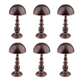6 Pcs Retro Wig Hanger Metal Caps Display Stand Rack for All Wigs & Hats