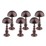 6 Pcs Retro Wig Hanger Metal Caps Display Stand Rack for All Wigs & Hats