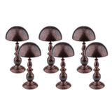 6 Pcs Retro Wig Hanger Metal Caps Display Stand Rack for All Wigs & Hats