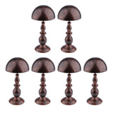 6 Pcs Retro Wig Hanger Metal Caps Display Stand Rack for All Wigs & Hats