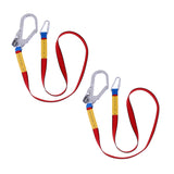 Maxbell 2 Piece Climbing Harness Belt Lanyard Fall Protection with Carabiner