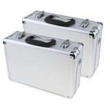2x Universal RC Transmitter Aluminum Carrying Case Box for JR FUTABA FLYSKY