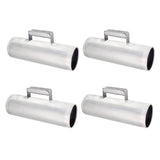 4x Stainless Steel Guiro Instruments Musical Training Metal Guiro w/ Scraper