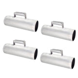 4x Stainless Steel Guiro Instruments Musical Training Metal Guiro w/ Scraper