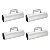 4x Stainless Steel Guiro Instruments Musical Training Metal Guiro w/ Scraper