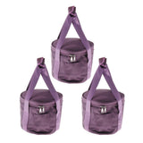 3Pcs Oxford Cloth Carrier Case Bag for Crystal Singing Bowl Storage 12inch