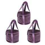 3Pcs Oxford Cloth Carrier Case Bag for Crystal Singing Bowl Storage 12inch